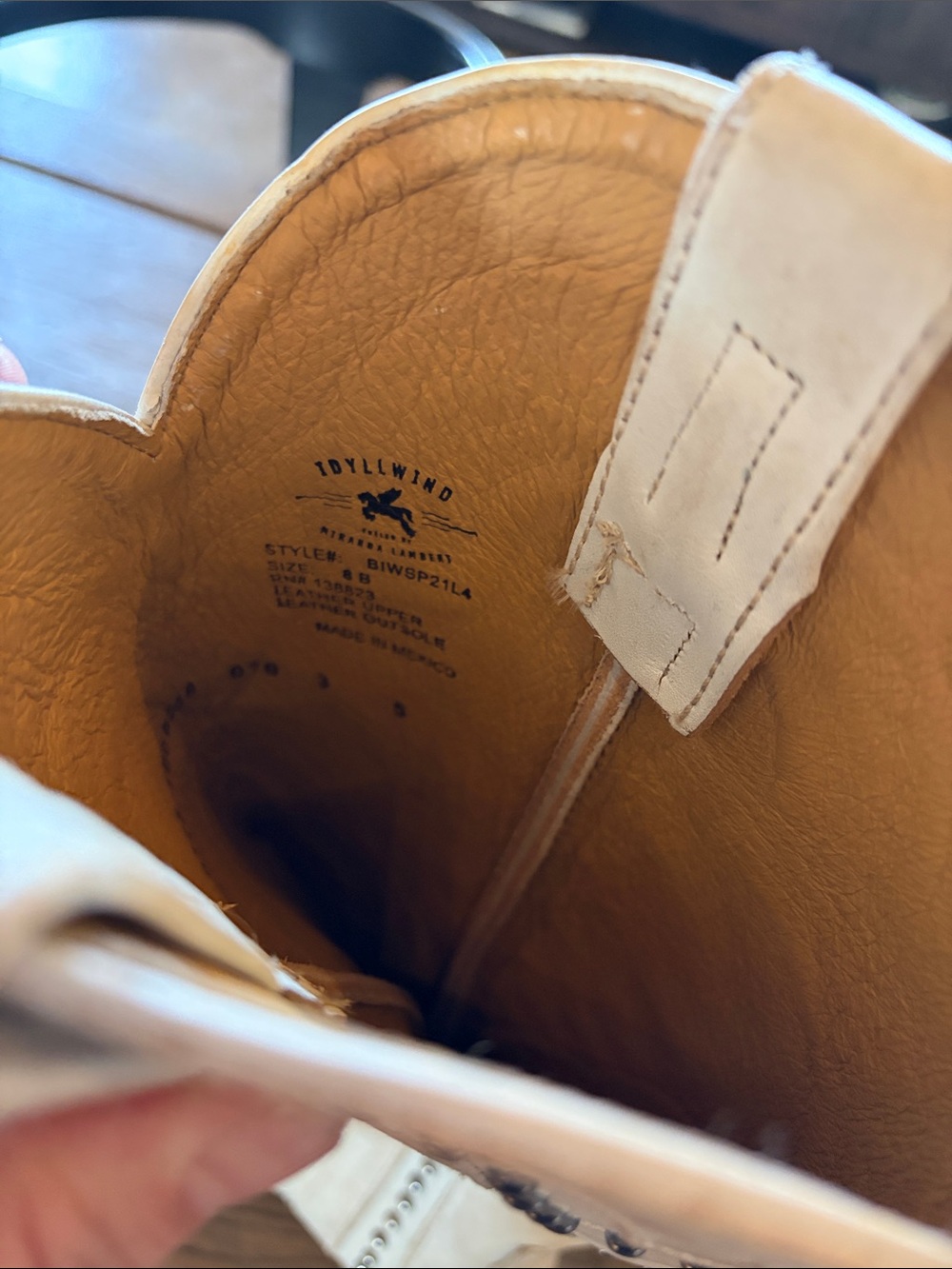 Idyllwind Cream Over-the-Knee Studded Western Boots - Picture 4 of 5